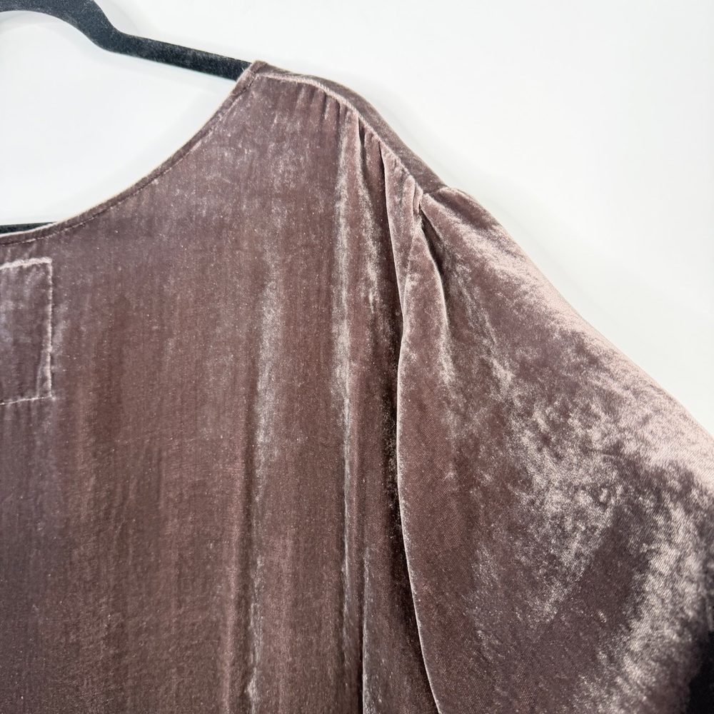 Johnny Was Brown velvet embroidered top size 2X #0062 - Picture 10 of 12
